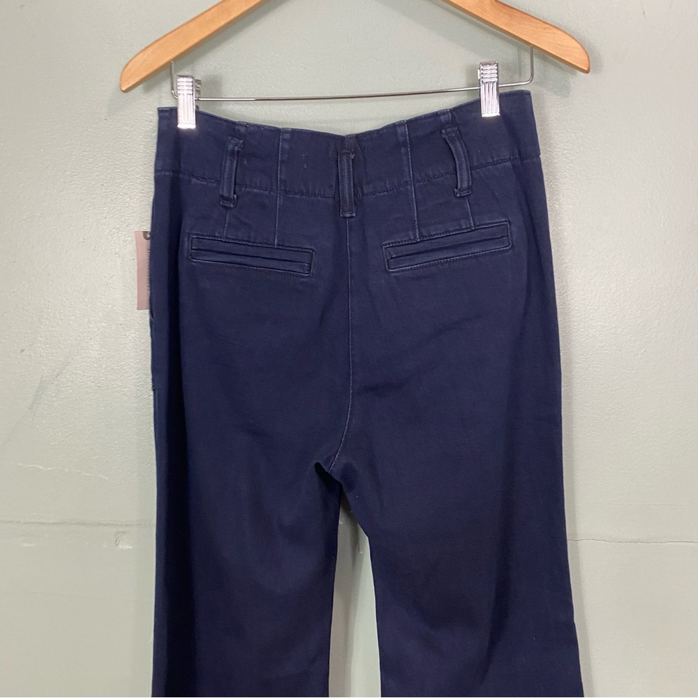 Anthropologie Maeve The Naomi High Rise Wide Leg Jeans Blue Denim Size 28 - Picture 7 of 7